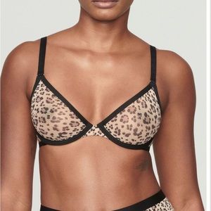 Leopard underwire bra - 32C (Brand CUUP)